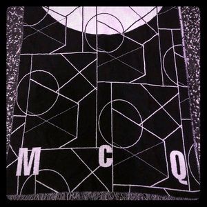 Alexander McQueen MCQ oversized scarf.